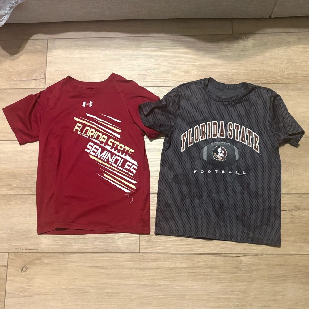 Under Armour Kids Short Sleeve Tee - Garnet & Gray Florida State Graphics